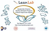Akademisyenleri Girişimciye Dönüştüren Program: LeanLab