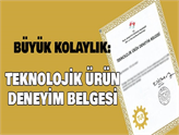 Yenilikçi Girişimcilere Büyük İmkan: Teknolojik Ürün Deneyim Belgesi!