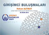 GİV Girişimci Buluşmaları'nın 2016 Ocak Konuğu: Hakan Altınay!