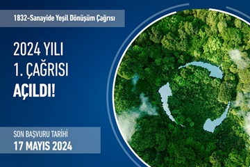 1832 Sanayide Yeşil Dönüşüm 2024-1 Çağrısı Açıldı