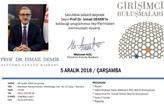 GİV Girişimci Buluşmaları 2018 Aralık Konuğu: Prof. Dr. İsmail Demir!